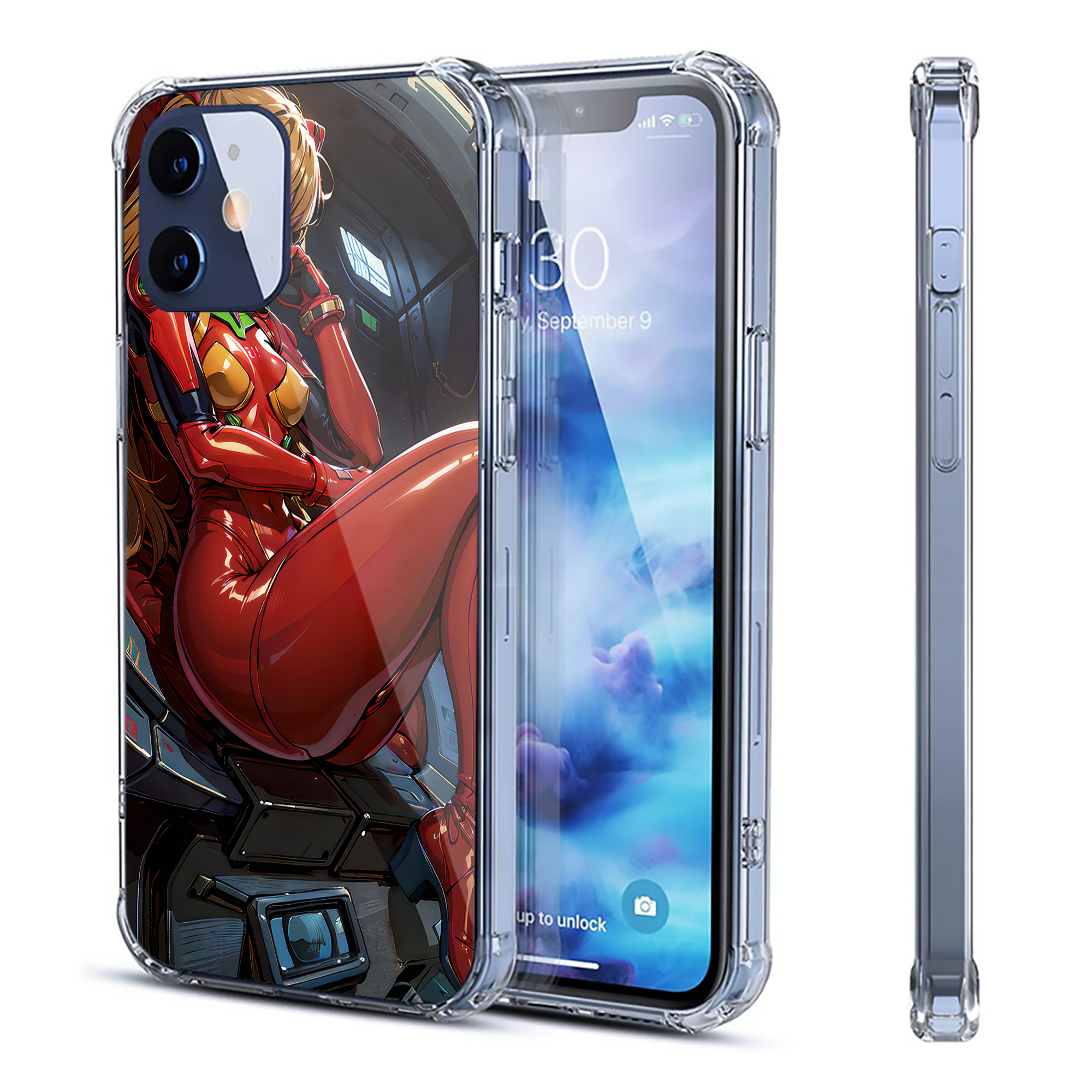 （画像用） EVA 新世紀エヴァンゲリオン 【iPhone 12シリーズ対応】透明スマホケース（クリアソフトケース）